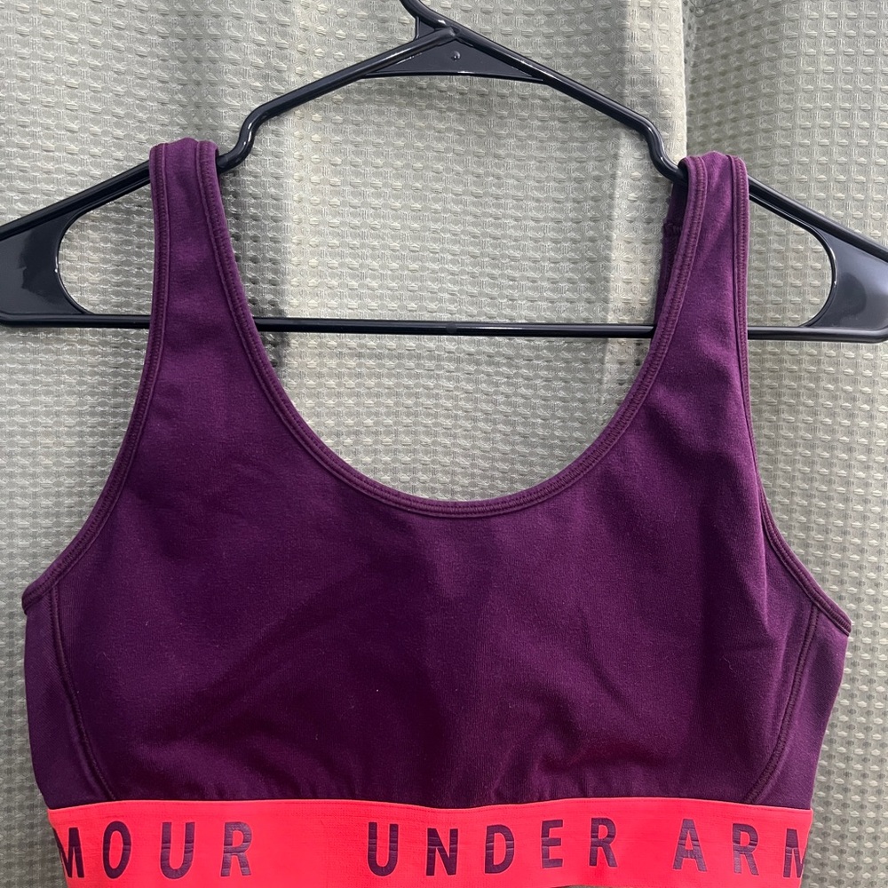Under Armour purple and orange sports bra SZ XL